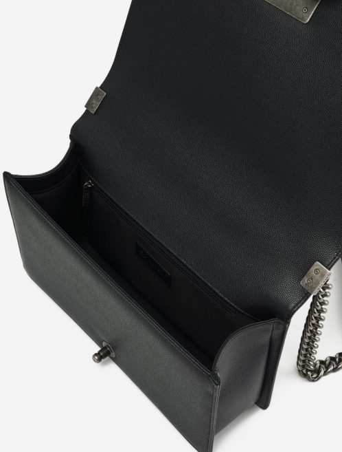 A pre-loved Chanel Boy Medium Caviar Black on SACLÀB