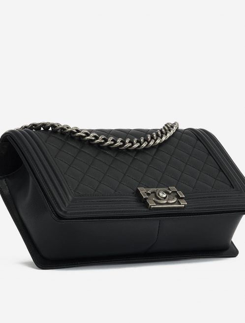 A pre-loved Chanel Boy Medium Caviar Black on SACLÀB
