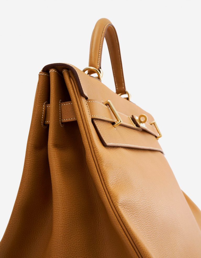 Pre-owned Hermès bag Kelly 50 Ardennes Natural Beige, Brown | Sell your designer bag on Saclab.com