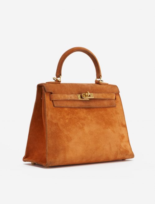 A pre-loved Hermès Kelly 25 Doblis Orange H on SACLÀB