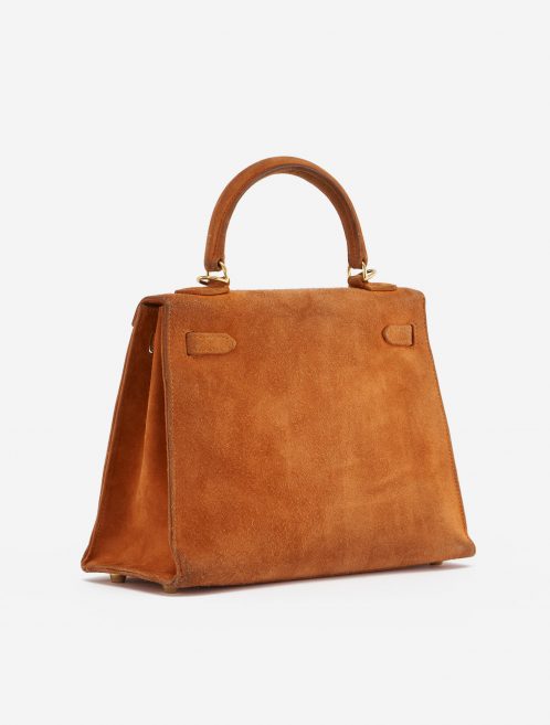 A pre-loved Hermès Kelly 25 Doblis Orange H on SACLÀB