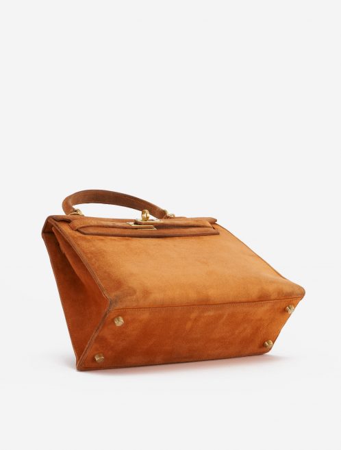 A pre-loved Hermès Kelly 25 Doblis Orange H on SACLÀB