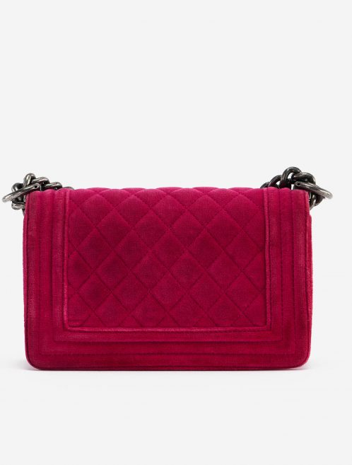 Pre-owned Chanel bag Boy Small Velvet Pink Pink | Sell your designer bag on Saclab.com