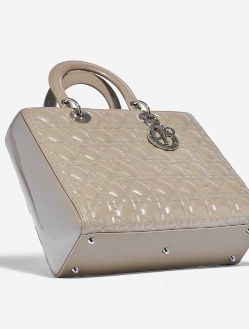 Dior Lady Large Patent Leather Gris