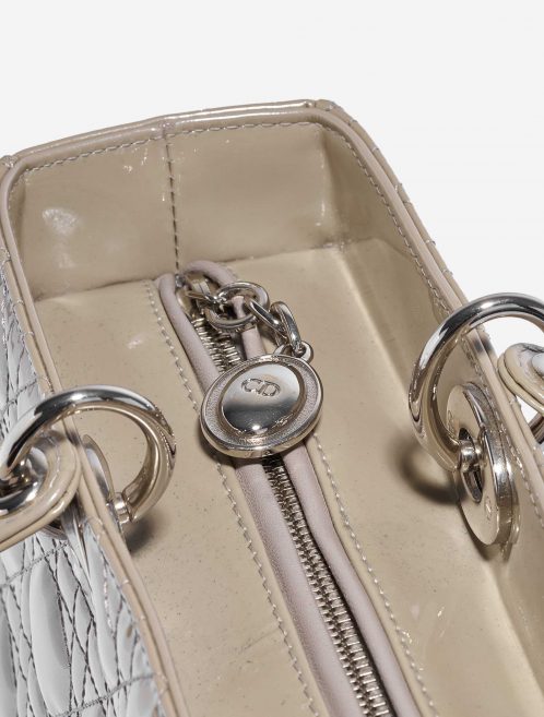 Dior Lady Large Patent Leather Gris