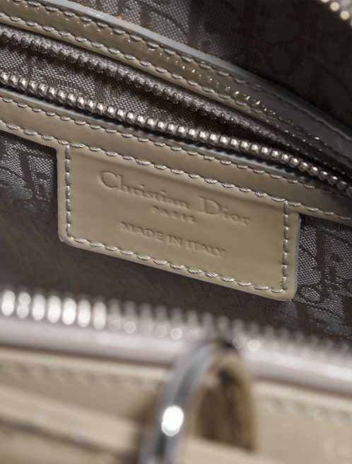 Dior Lady Large Patent Leather Gris