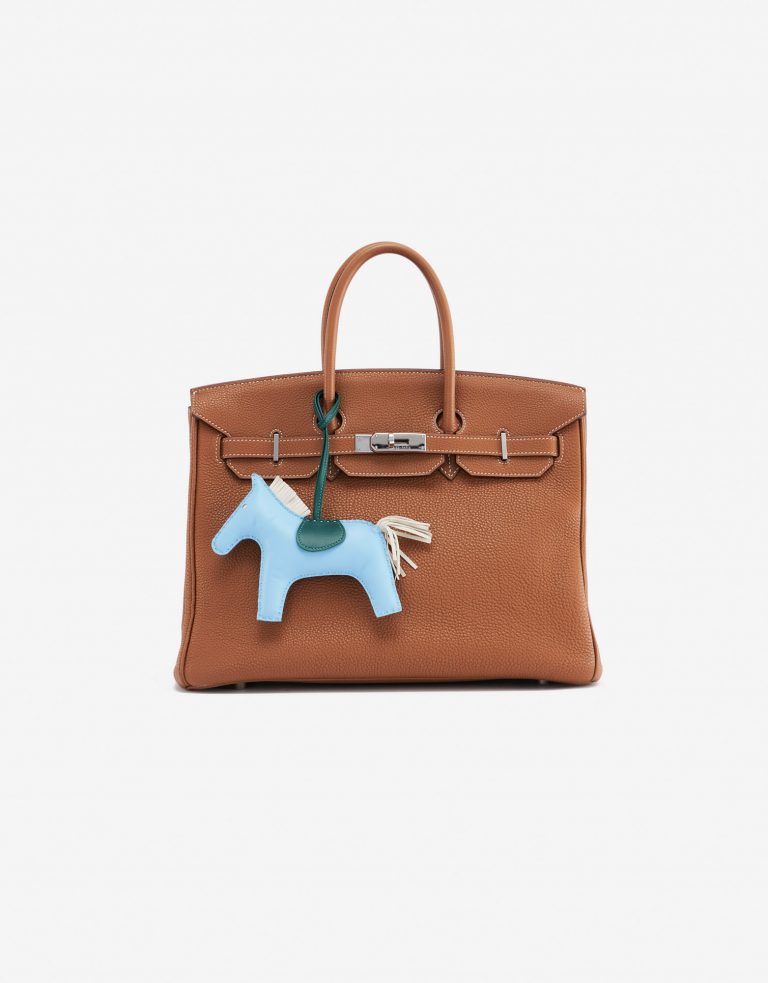 Pre-owned Hermès bag Rodeo Medium Swift Blue Blue | Sell your designer bag on Saclab.com