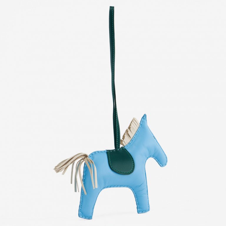Pre-owned Hermès bag Rodeo Medium Swift Blue Blue | Sell your designer bag on Saclab.com