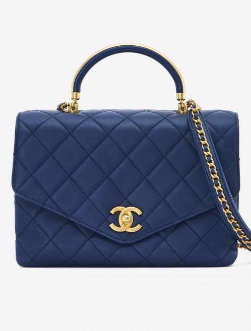 Chanel Handle Medium Lamb Blue