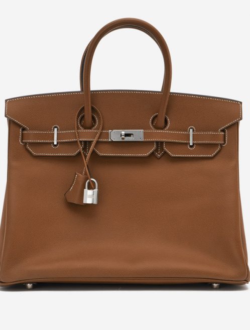 Pre-owned Hermès bag Birkin 35 Epsom Gold Brown, Gold | Sell your designer bag on Saclab.com
