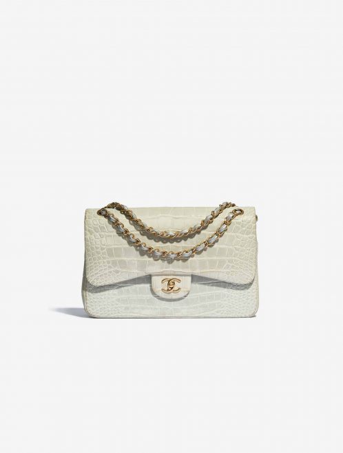 Chanel Timeless Jumbo pre-loved Flap Bag Grey SACLÀB