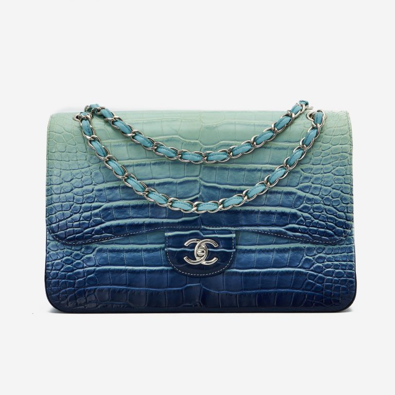 Chanel Timeless Jumbo Alligator Blue