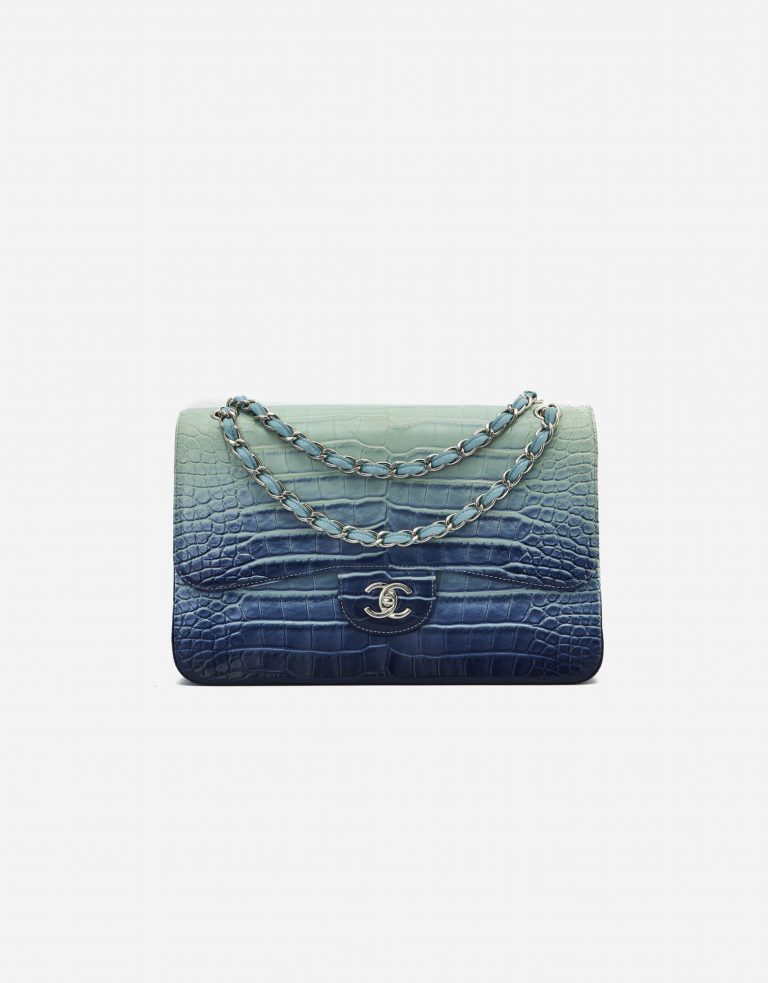 Chanel Timeless Jumbo Alligator Blue