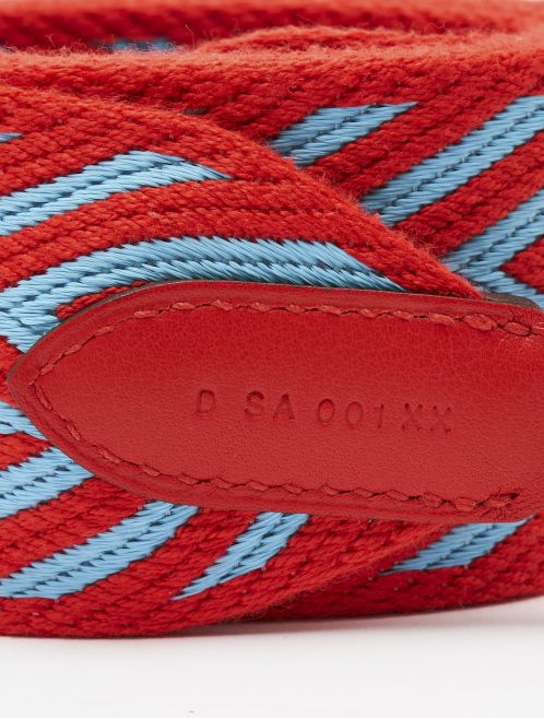 Hermès Strap Toile Red/Blue