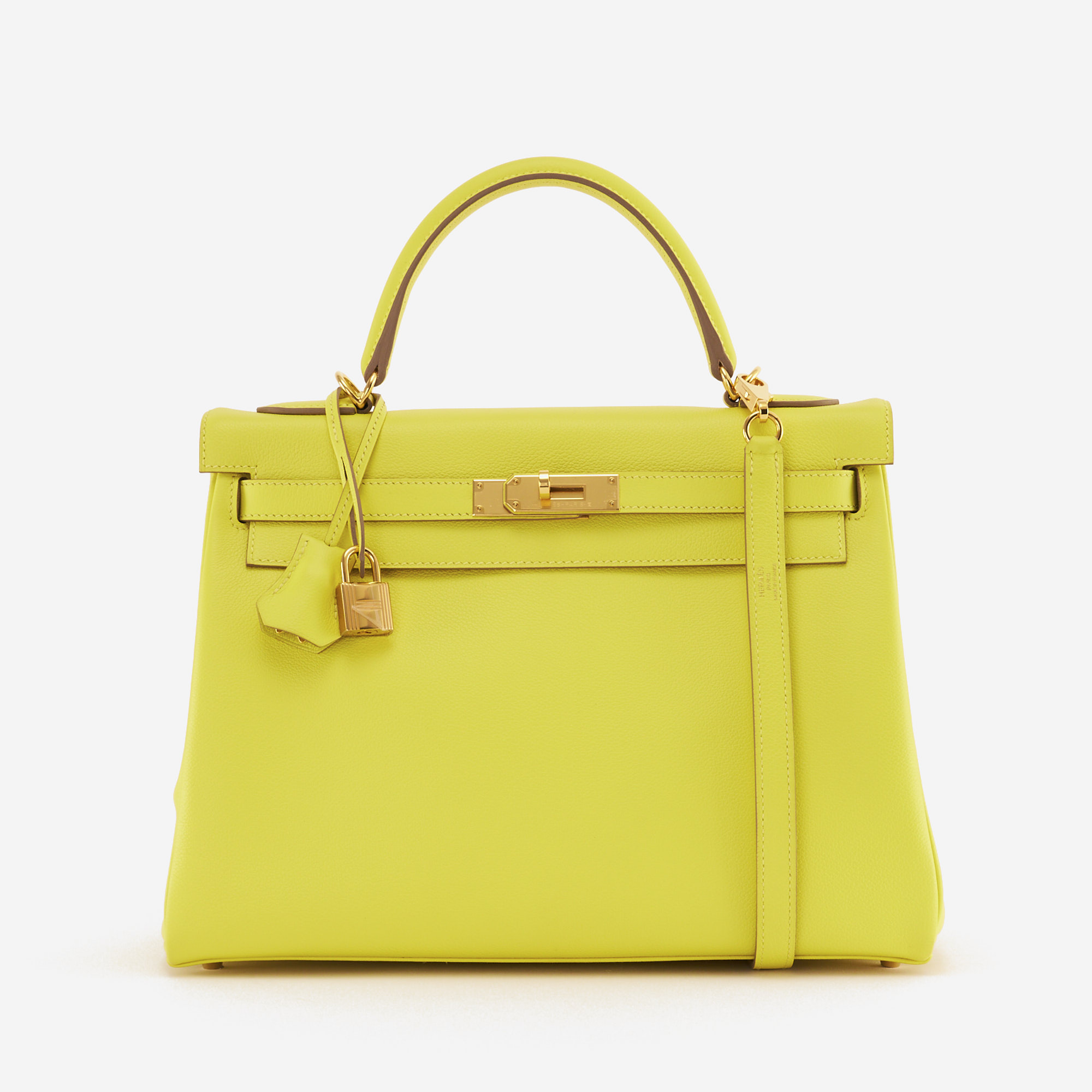 Hermès Kelly 32 Evercolor Lime | SACLÀB