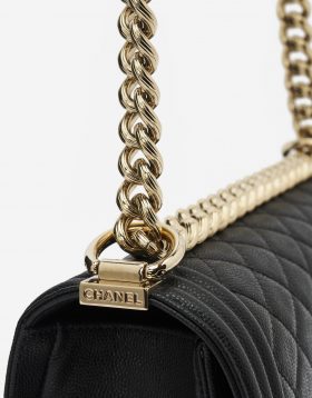 Chanel Boy Medium Caviar Black