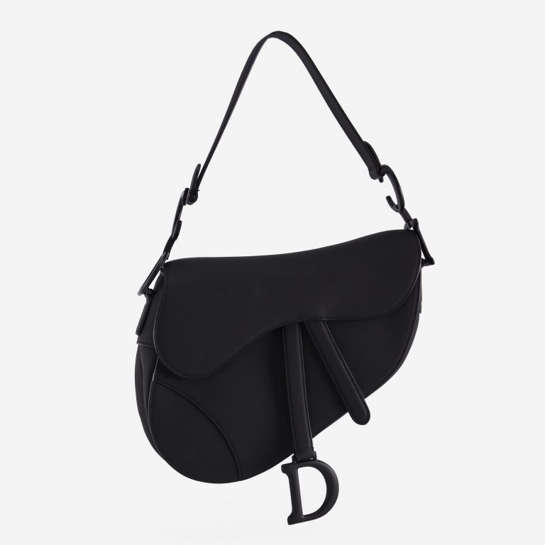 Dior Saddle Medium Calf Ultra Matte Black