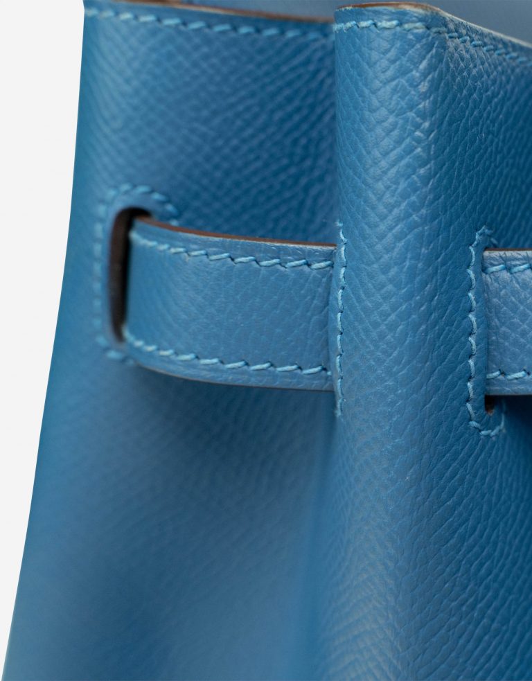 Pre-owned Hermès bag Birkin 35 Epsom Bleu Mykonos Blue | Sell your designer bag on Saclab.com