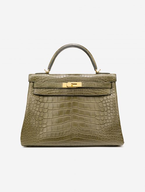 Hermès Kelly 32 Matte Alligator Vert Veronese