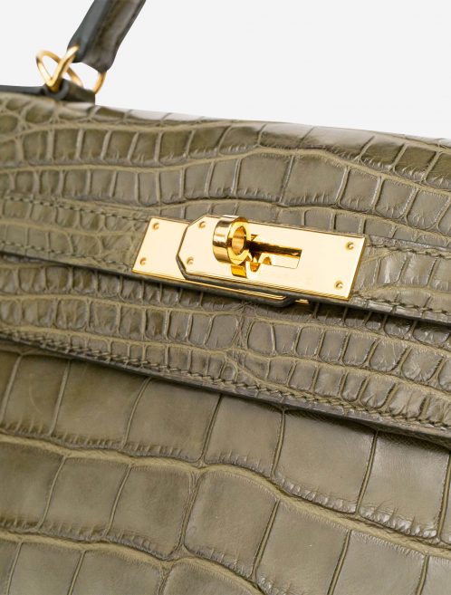 Hermès Kelly 32 Matte Alligator Vert Veronese