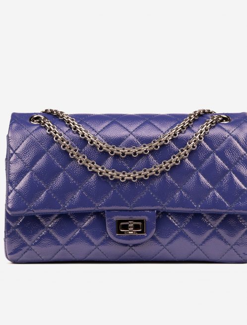 Chanel 2.55 226 Patent Caviar Blue