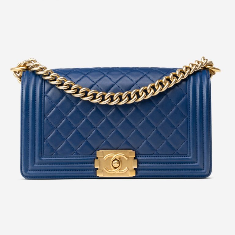 Chanel Boy Medium Lamb Blue