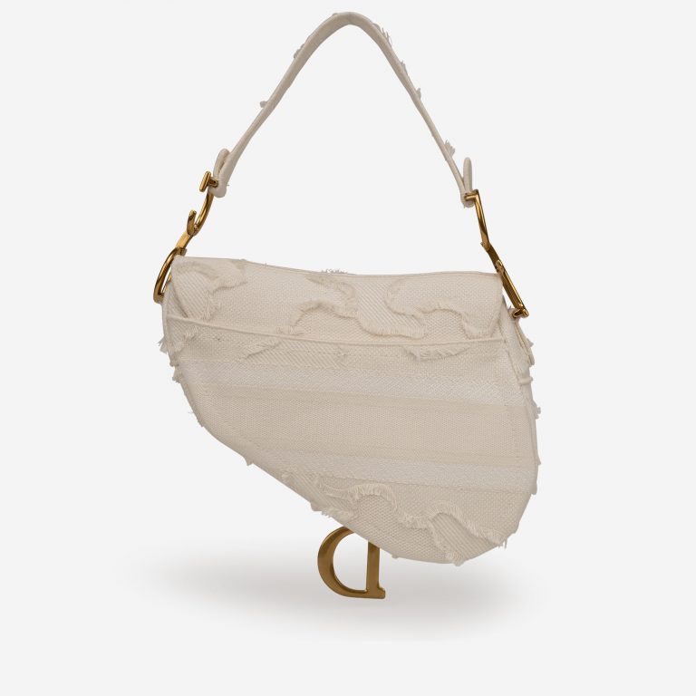 Pre-owned Dior bag Saddle Medium Camouflage White White | Sell your designer bag on Saclab.com