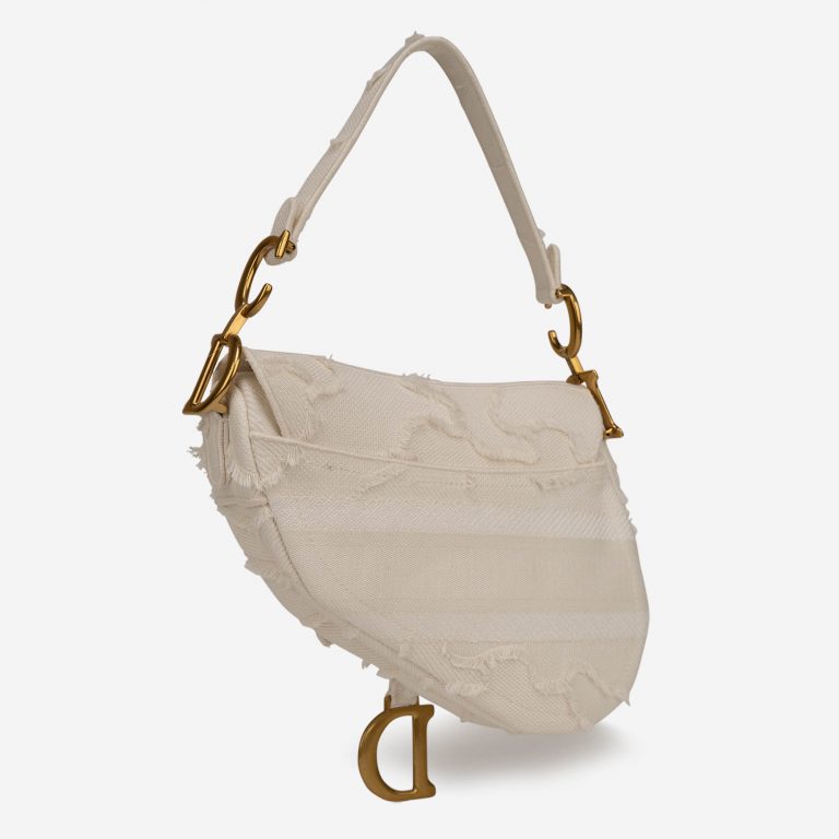 Pre-owned Dior bag Saddle Medium Camouflage White White | Sell your designer bag on Saclab.com