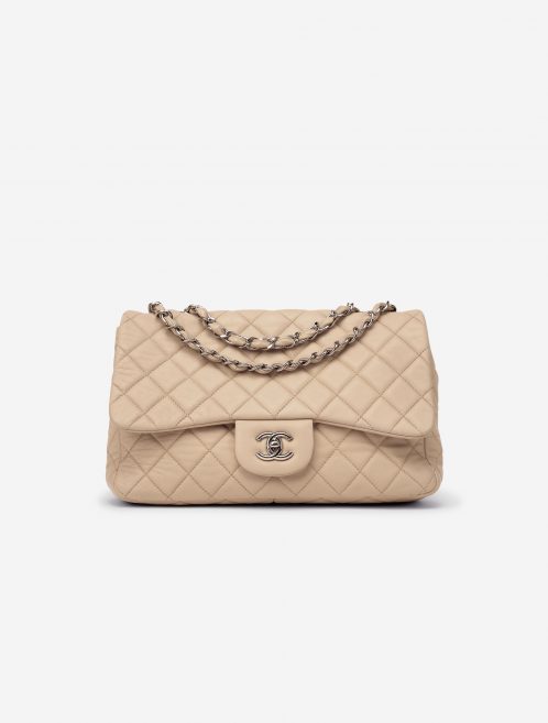 Pre-owned Chanel bag Timeless Jumbo Lamb Beige Beige | Sell your designer bag on Saclab.com