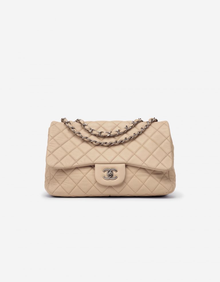 Pre-owned Chanel bag Timeless Jumbo Lamb Beige Beige | Sell your designer bag on Saclab.com