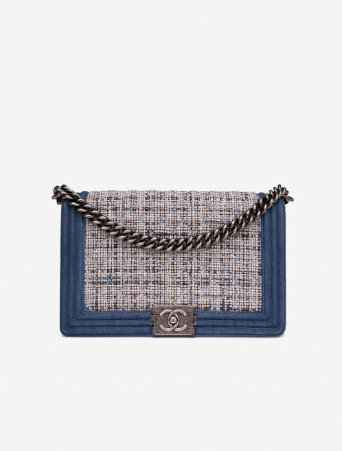 Chanel Boy Medium Tweed / Denim Blue