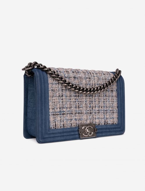 Chanel Boy Medium Tweed / Denim Blue