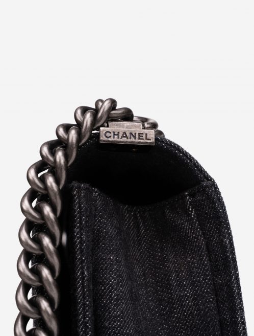 Chanel Boy Medium Denim Dark Blue / Gray