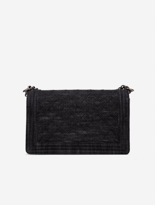 Chanel Boy Medium Denim Dark Blue / Gray