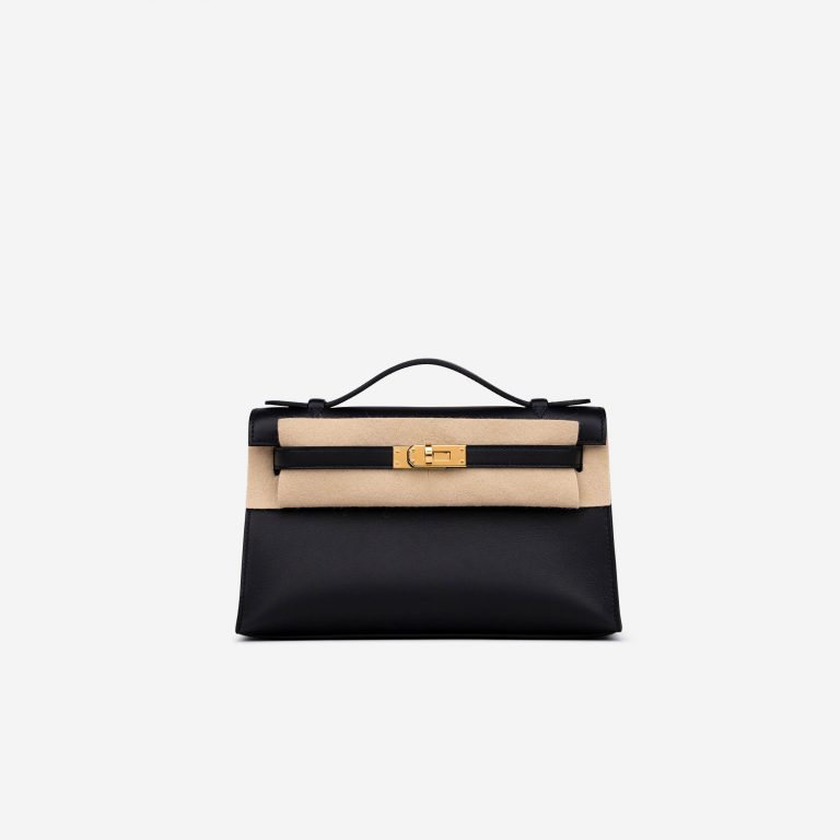 Hermès Kelly Pochette Swift Black