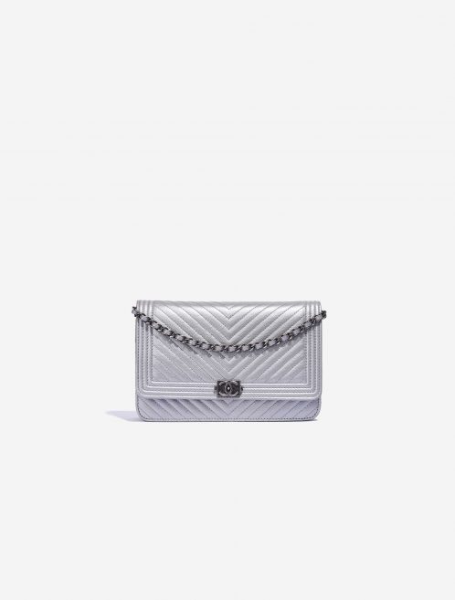 Chanel Boy WOC Caviar Silver