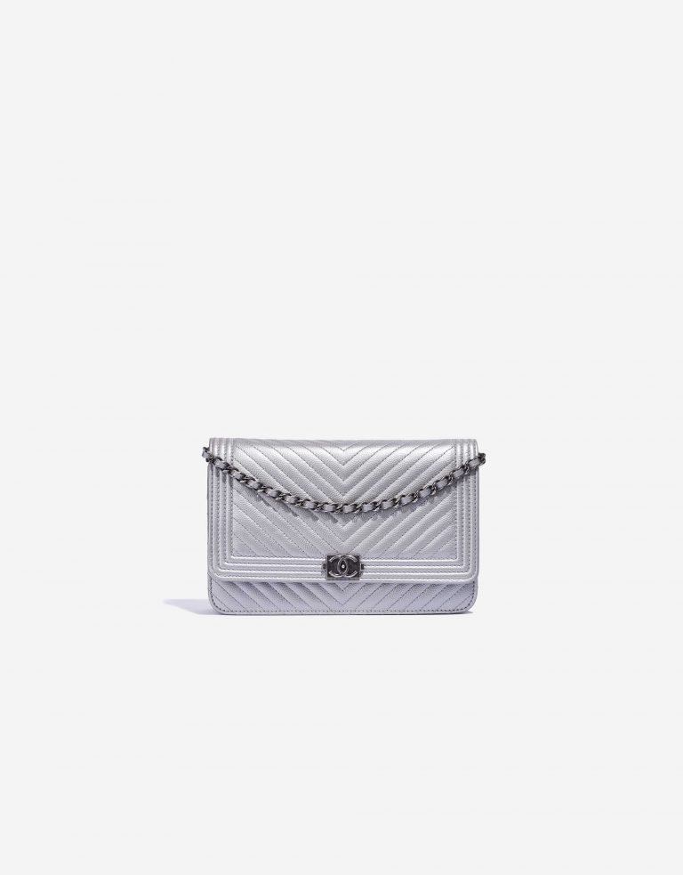 Chanel Boy WOC Caviar Silver