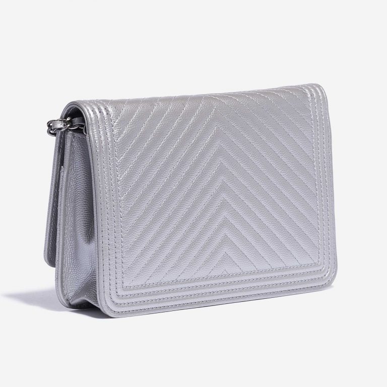 Chanel Boy WOC Caviar Silver