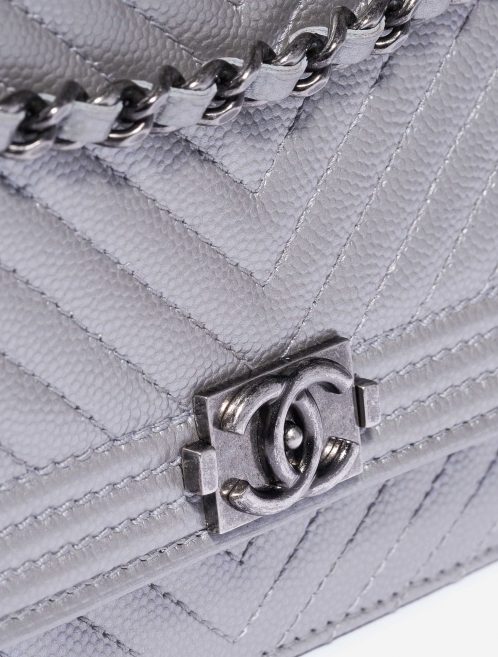 Chanel Boy WOC Caviar Silver