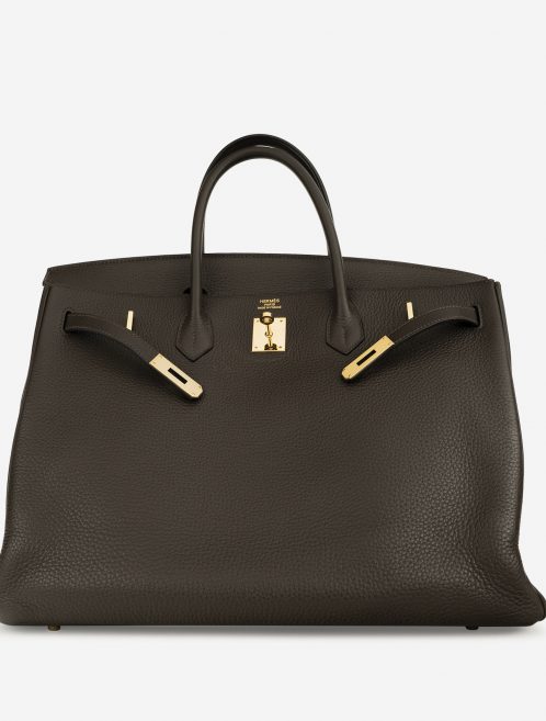 Hermès Birkin 40 Taurillon Clemence Vert Bronze