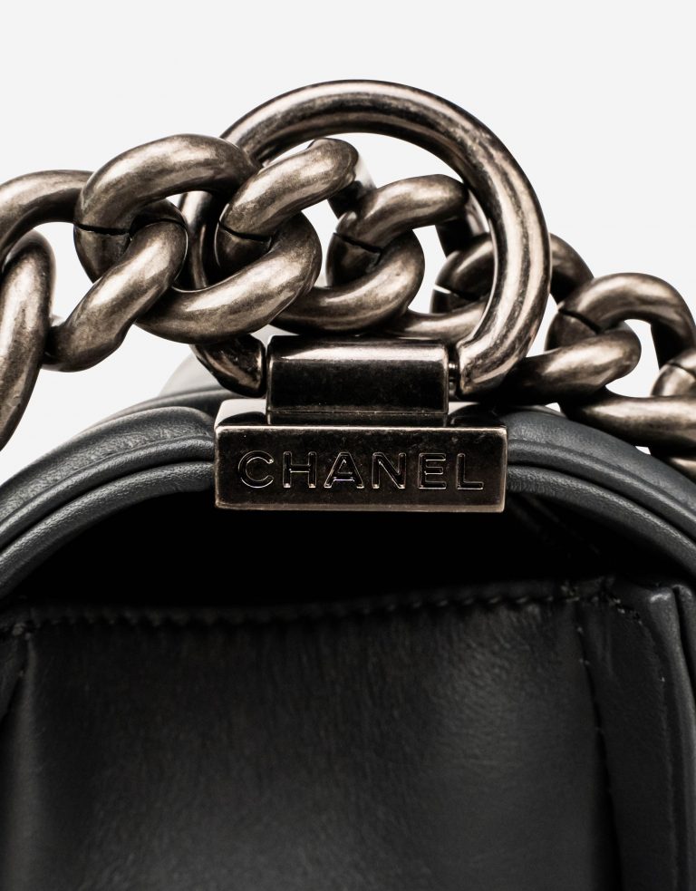 Chanel Boy Medium Lamb Traffic Grey