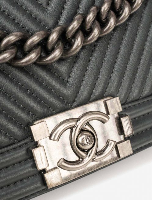 Chanel Boy Medium Lamb Traffic Grey