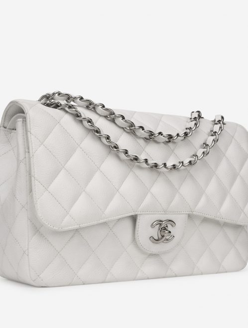 Chanel Timeless Jumbo Caviar White