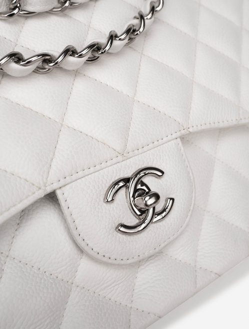Chanel Timeless Jumbo Caviar White