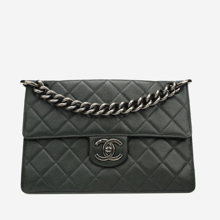 Chanel Timeless Large Caviar Green