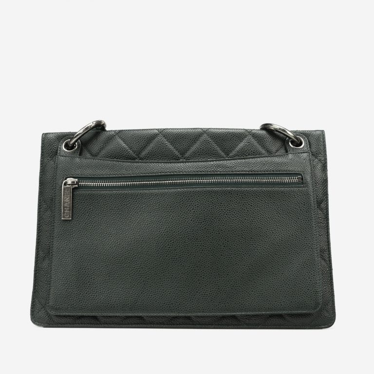 Chanel Timeless Large Caviar Green