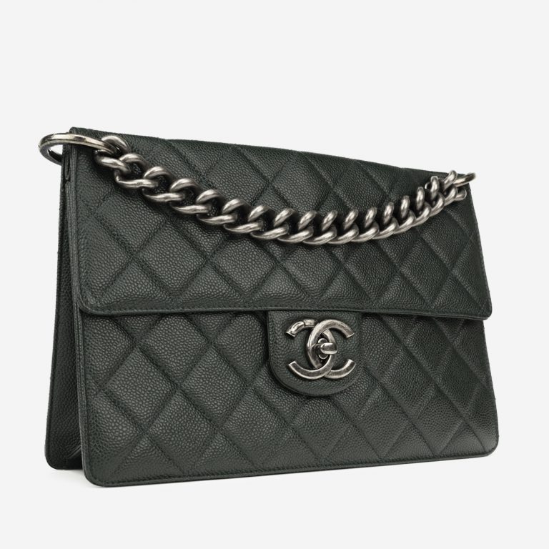 Chanel Timeless Large Caviar Green