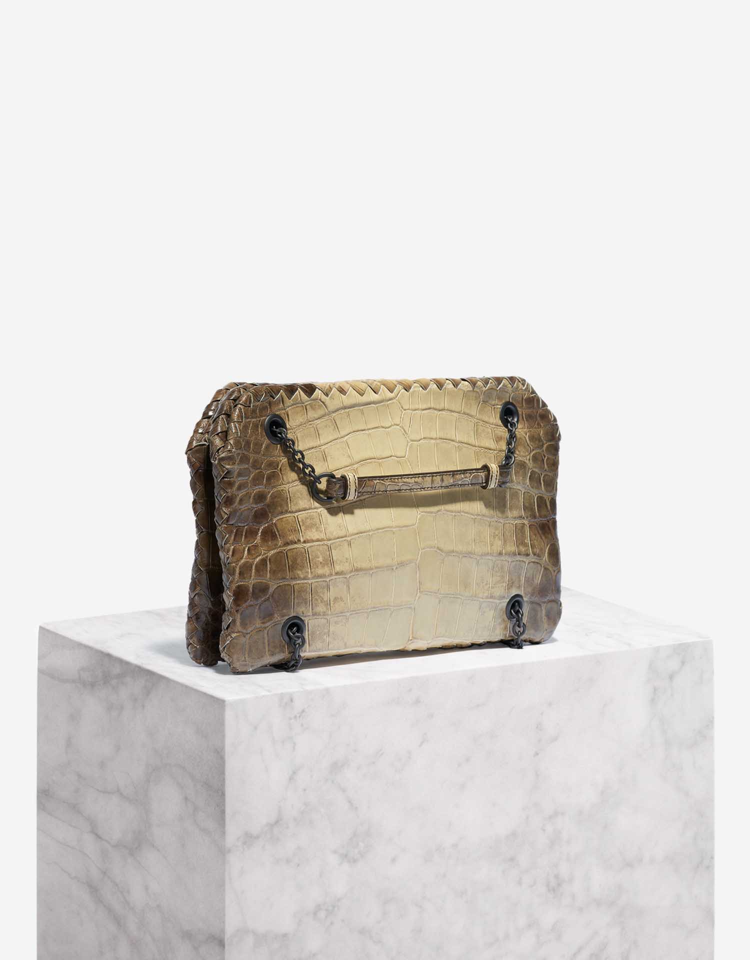 バッグ BOTTEGA VENETA Bottega Veneta Vintage Black Intrecciato Kiss Lock 2way Bag - The