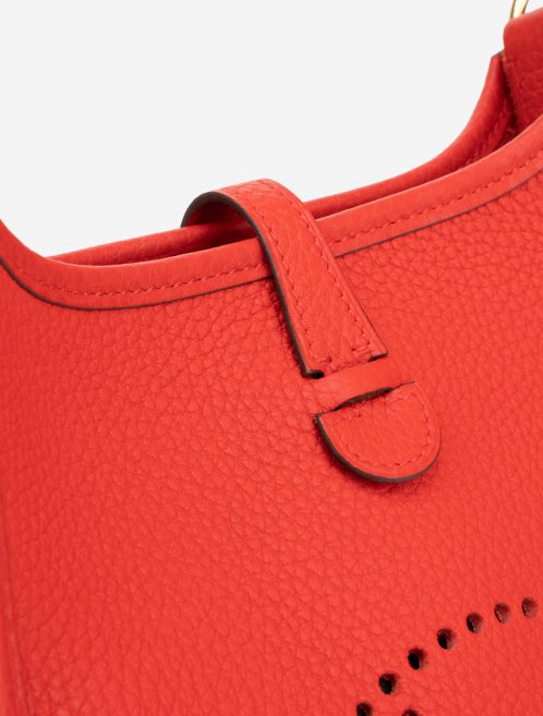 Pre-owned Hermès bag Evelyne 16 Taurillon Clemence Rouge De Coeur Red | Sell your designer bag on Saclab.com