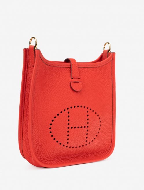 Pre-owned Hermès bag Evelyne 16 Taurillon Clemence Rouge De Coeur Red | Sell your designer bag on Saclab.com